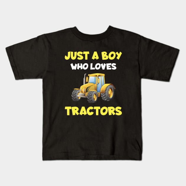 Farm Vehicle Country Life Boy who loves tractors Truck Boy Kids T-Shirt by Imou designs